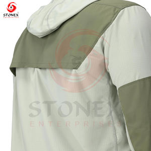 Sweat à capuche de pêche à séchage rapide de haute qualité avec logo personnalisé à manches longues Sweat à capuche de pêche avec logo personnalisé pour hommes - Product Image 6