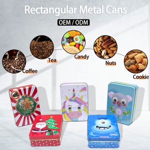 Thực Phẩm Cấp Hình Chữ Nhật Tinplate Kim Loại Giáng Sinh <span class=keywords><strong>Tin</strong></span> Hộp Biscuit <span class=keywords><strong>Tin</strong></span> Kẹo <span class=keywords><strong>Tin</strong></span> Kim Loại Hộp Bao Bì Quà Tặng Kim Loại Bao Bì - Product Image 4