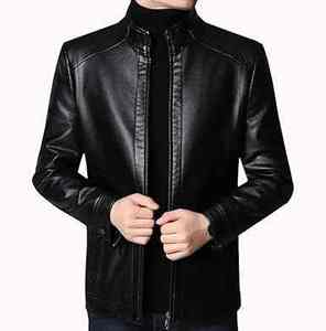 Chaqueta de cuero de oveja de invierno para hombre, chaqueta de cuero de invierno personalizada de la mejor calidad para hombre, ropa de cuero para hombre - Product Image 2