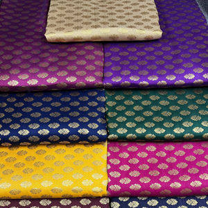 Luxurious Premium Brocade Fabric High Quality Jacquard Woven Textile <b>for</b> Garments Elegant Patterns <b>for</b> Upholstery Crafting Dress - Product Image 1