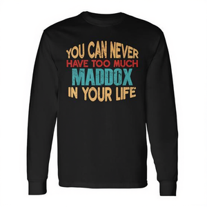 Camiseta de manga larga personalizada Maddox con nombre, artículo de regalo divertido - Product Image 2
