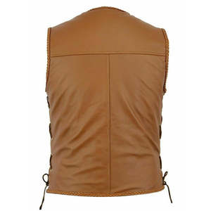 Chaleco de Cuero con Estilo Moderno, Sensación Cómoda, Diseño Elegante, Personalización de Marca, Ideal para un Look Urbano y Atuendos Diarios - Product Image 2