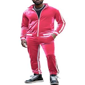 Velvet <b>Tracksuits</b> _ 2025 Fashionable Velvet <b>Velour</b> Track Suits Two Pcs Zipper Suit Sweat Velvet <b>Tracksuits</b> - Product Image 5