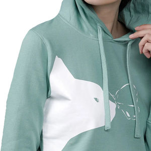 Dernier modèle de sweats à capuche pour femmes Crop top Prix bas Bon matériel Services OEM Bonne vente Couleur personnalisée Sweats à capuche pour femmes - Product Image 5