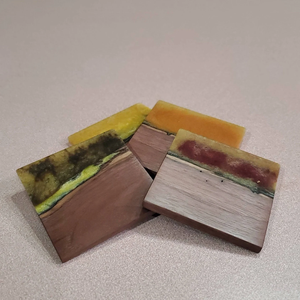 Posavasos de madera y resina de mejor fabricante, posavasos de madera y resina pulida, uso de vajilla de cocina para el hogar - Product Image 4