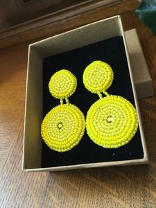 Pendientes de cuentas de cristal para fiesta nupcial, diseño de botella de champán, estilo bohemio, patrón floral, tamaño personalizado, a la moda - Product Image 3