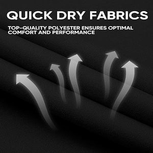 Custom Logo 100% Polyester Casual Dry Fit Short Sleeve Lightweight Breathable <b>Collarless</b> Golf Polo <b>Shirts</b> for <b>Men</b> - Product Image 4