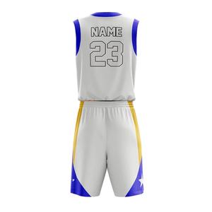 Prix de gros Uniforme de basket-ball personnalisé Nouveau design Imprimé Sports Sublimé Vêtements de basket-ball Garçons Adultes Vêtements de sport - Product Image 3