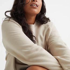 เสื้อสเวตเตอร์โอเวอร์ไซส์สำหรับผู้หญิงเสื้อสเวตเชิ้ตใส่สบายออกแบบโลโก้ได้ตามต้องการ - Product Image 2