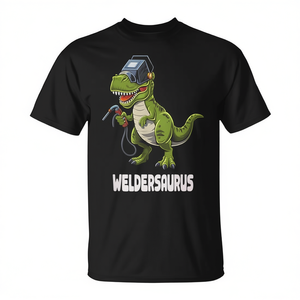 Maglietta promozionale per saldatori T-Rex Weldersaurus Dino Sl Worker Dinosaurs - Product Image 2