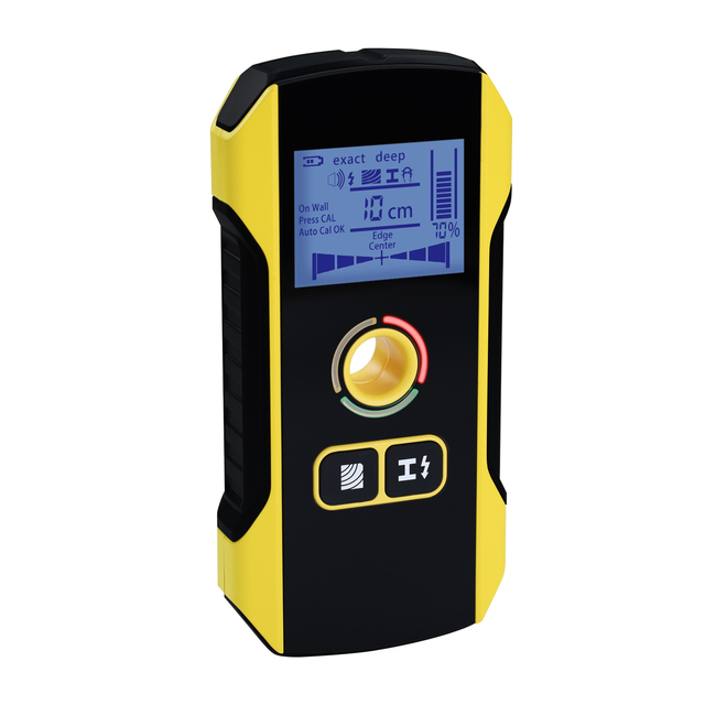 All-in-One Wall and Surface Scanner, Detect Metal, Wood, Live Wires with Color Indicator, Buzzer Alarm Function