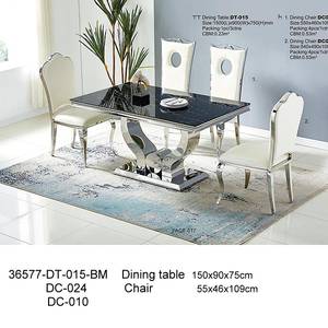 ชุดโต๊ะอาหารสแตนเลส 36577-DT-014-DC-024 - Product Image 2