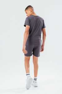 Vente en gros Ensemble d'été pour enfants 2 pièces T-shirt et short solides Tissu de laine décontracté et intelligent pour filles de 9 ans - Product Image 4