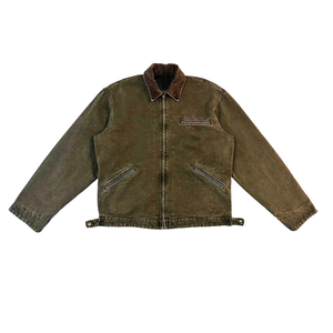 Veste en toile de coton brodée de haute qualité avec logo personnalisé OEM Veste de travail d'hiver pour hommes - Product Image 2