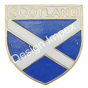 Placa de tendencia de Escocia, artesanía de pared, placa de bandera personalizada de aluminio fundido de fácil montaje para decoración de oficina - Product Image 1