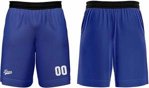 Sublimación Jóvenes Hombres Mujeres Reversible Baloncesto Jersey Uniforme Conjunto Color Azul Pantalones Cortos Mejor Diseño - Product Image 5