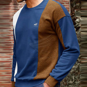 เสื้อสเวตเชิ้ตผู้ชายผ้าฝ้าย 100% คุณภาพสูง สไตล์สตรีทแวร์ สำหรับฤดูหนาว สีพื้น เรียบง่าย สวมใส่สบาย ระบายอากาศดี บริการ OEM ราคาขายส่ง สำหรับสินค้าขายดี - Product Image 3