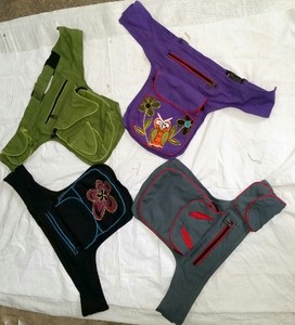 Sac à main décontracté en coton à fermeture par recouvrement à plusieurs motifs - Product Image 3