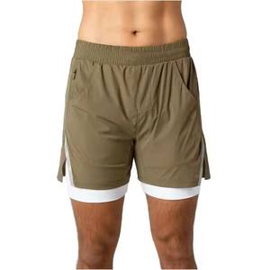 Men's Willow Training gym Shorts Smoother and Softer 80% <b>Nylon</b> 20% Elastane Breathable Lined Compression with Front <b>Slip</b> Pockets - Product Image 1