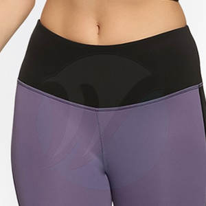 Legging de yoga pour femmes sur mesure de couleur unie avec fermeture à la taille élastique Nouveau style conçu au Pakistan - Product Image 6
