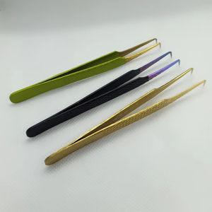 Logo personnalisé gratuit Laah Volume 90 degrés pince à cils étiquette privée outil d'extension de cils à pointe en fibre - Product Image 2