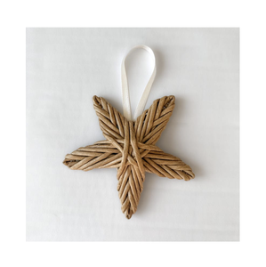 Adornos decorativos de ratán para árbol de Navidad, campana de mimbre hecha a mano, regalo de vacaciones colgante - Product Image 1