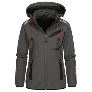 Moda mujer invierno Especial al aire libre Softshell cremallera chaqueta de lujo a prueba de viento transpirable chaqueta de peso pesado con logotipo personalizado - Product Image 2