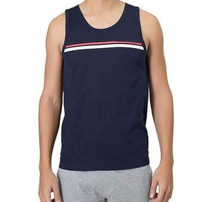 2024 nuevo diseño de alta calidad para hombre, camiseta sin mangas 100% de poliéster de secado rápido, camiseta sin mangas suave sostenible, ropa de gimnasio de Color sólido, camiseta sin mangas - Product Image 4