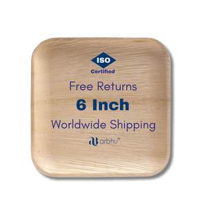 Juego de Vajilla Desechable Biodegradable de Madera que Incluye Platos y Tazones para Fiestas y Restaurantes - Product Image 1