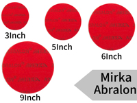 Mirka Abralon P1000 bantalan piringan Amplas, Hook and Loop spons amplas Abralon Mirka untuk Autobody silikon karbida spons amplas