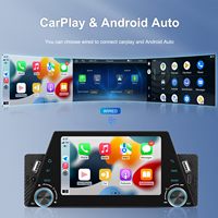 Podofo Single Din Car MP5 Player Autoradio avec Carplay Android Auto 1 Din 5 pouces Autoradio FM BT USB Type-C Port Dropshipping