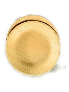 ชุดจานไม้ไผ่ใบปาล์ม Areca 7 10นิ้ว25ชิ้นแบบใช้แล้วทิ้งเป็นมิตรกับสิ่งแวดล้อมเครื่องใช้บนโต๊ะอาหาร