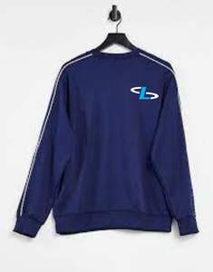 Factory Custom High Quality 100% Cotton <b>Grey</b> Oversized <b>Sweatshirt</b> for Men Plus Size Sublimation Print and Logo Design - Product Image 3