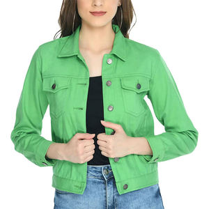 Veste en toile légère et élégante pour femme, nouvelle mode hiver, rembourrée en coton, poches brodées, respirante, boutons en corne - Product Image 1