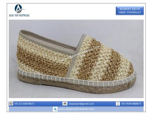 Espadrilles classiques légères pour femmes tissu de raphia antidérapant semelle en caoutchouc vulcanisé conception à la mode toutes saisons respirant - Product Image 2