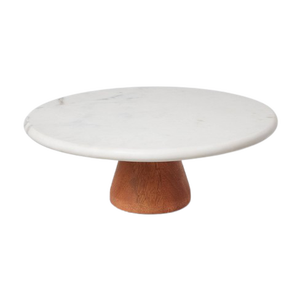 Trending Design Table Top Cake Stand Soporte de calidad superior de madera y mármol Chocolates Stand al precio más barato - Product Image 1