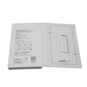 Luxury White Rigid Flip Book Style Packaging Box for Tempered <b>Glass</b> Screen <b>Protector</b> Manufacturer Vietnam FSC Factory - Product Image 3