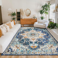Tapis en cachemire transfrontalier le plus vendu pour salle à manger, canapé, table basse, tapis de sol rafraîchissant, antidérapant, infroissable, fin, moyen