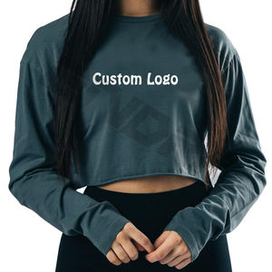 2023 Latest Summer Street Wear Women Fashion <b>Top</b> Quality O Neck Short Sleeve OEM Design Crop <b>Top</b> t Shirts Wholesale - Product Image 3