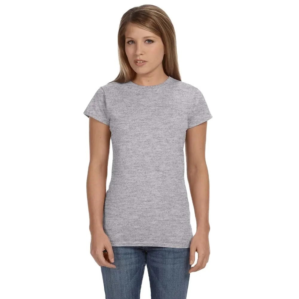 Groothandel Hoge Kwaliteit 100% Katoenen Bulk Effen T-Shirts Custom Print Zwaargewicht Dames T-Shirt Fabrikant Van Bangladesh