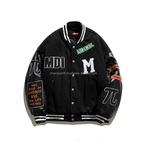<b>Long</b> Sleeve Custom Made Mens Letterman <b>Jacket</b> Custom Logo Men's Letterman <b>Jacket</b> for Sale - Product Image 1