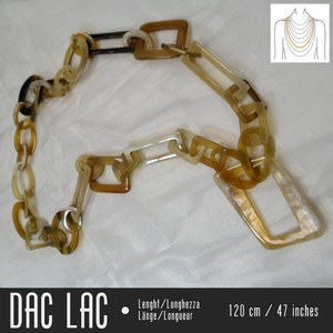 Collier en corne de buffle au design moderne et boucle d'oreille en corne pour collier en corne de buffle de taille personnalisée - Product Image 4