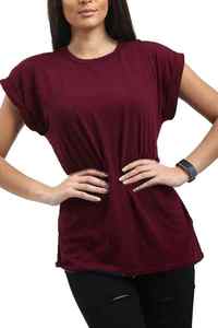 OEM femmes plaine Baggy surdimensionné t-shirt dames à manches courtes t-shirt meilleure qualité en gros t-shirts pour les femmes ODM - Product Image 2