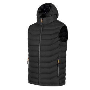 Men's Puffer Vest Lightweight Winter Outdoor Vests Warm Hooded Sleeveless <b>Jacket</b> Outerwear Reversible Breathable - Product Image 2