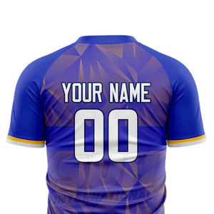 เสื้อฟุตบอลไซส์ใหญ่ ระบายอากาศได้ดี พิมพ์ลายแบบซับลิเมชั่น แขนสั้นสำหรับฤดูร้อน คุณภาพสูง ขายดีที่สุด ราคาขายส่ง สำหรับขายออนไลน์ - Product Image 5