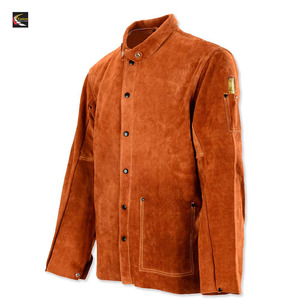 Vêtements de sécurité Veste de soudage en cuir Veste de soudage légère Veste de soudage à prix bon marché - Product Image 1