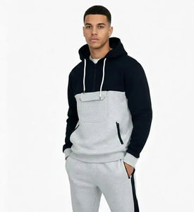 Conjunto Deportivo Unisex Personalizable 2026, Sudadera con Cierre de Cremallera de 1/4 y Pantalones Deportivos, Material de Felpa Gruesa, Transpirable, Cintura Elástica, para Invierno - Product Image 6