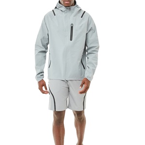 Ensemble de survêtement réversible et écologique pour homme, 100 % coton respirant, coupe-vent, avec sweat à capuche zippé et short, collection Hiver 2026 - Product Image 2
