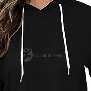 Ensemble de survêtement pour femmes, sweat-shirt à lacets uni et short mi-long, design personnalisé, imprimé - Product Image 6