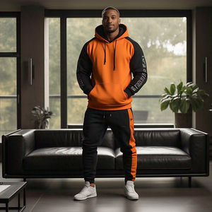 Ropa deportiva para correr, chándal para hombre, Sudadera con capucha y pantalones de chándal, conjunto de dos piezas para hombre, chándal GSM 400 para hombre - Product Image 3